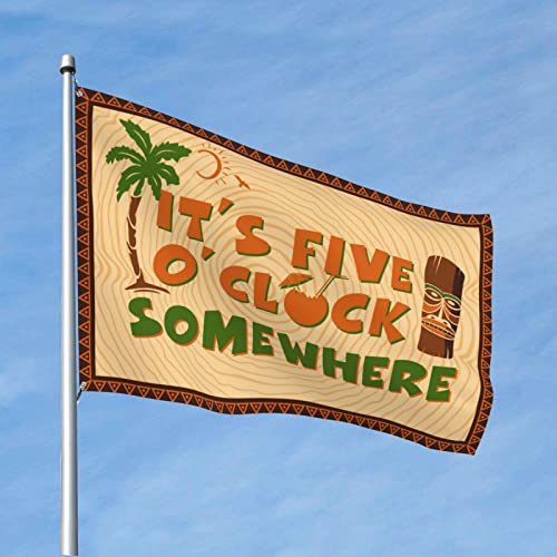 Drapeaux pour hommes It's 5 O'Clock Somewhere de 152x244 cm pour decoration