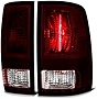VIPMOTOZ Factory Style Tail Light Lamp For 2009-2018 Dodge RAM 1500 2500 3500 - [Factory Incandescent Model] - Smoke Red Lens, Driver & Passenger Side