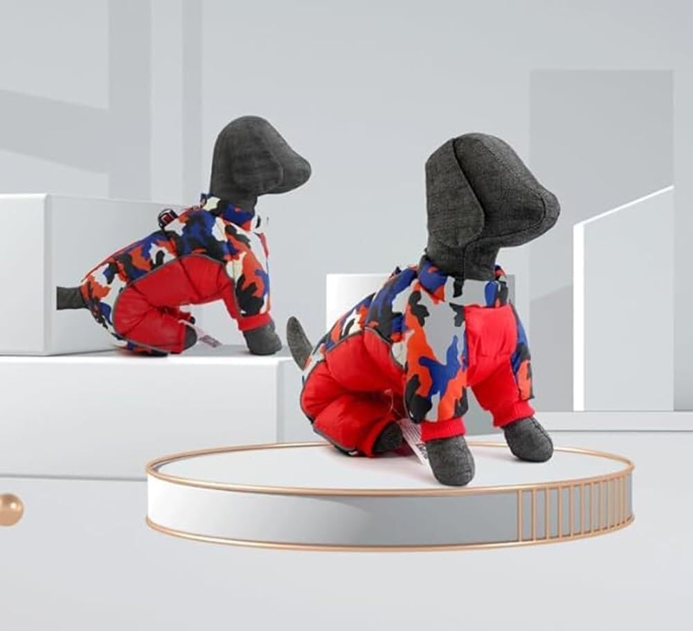 Cappottino impermeabile per cani, caldo, imbottito, per interni ed esterni