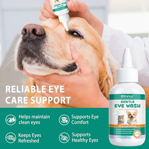 Dogs & Cats Eye Drops for Infection, 100ml Tear Stain Remover, Dog Eye Wash Clear Solution to Flush and Soothe Eye Irritations, Gentle Clear eye Mucus - Image 5