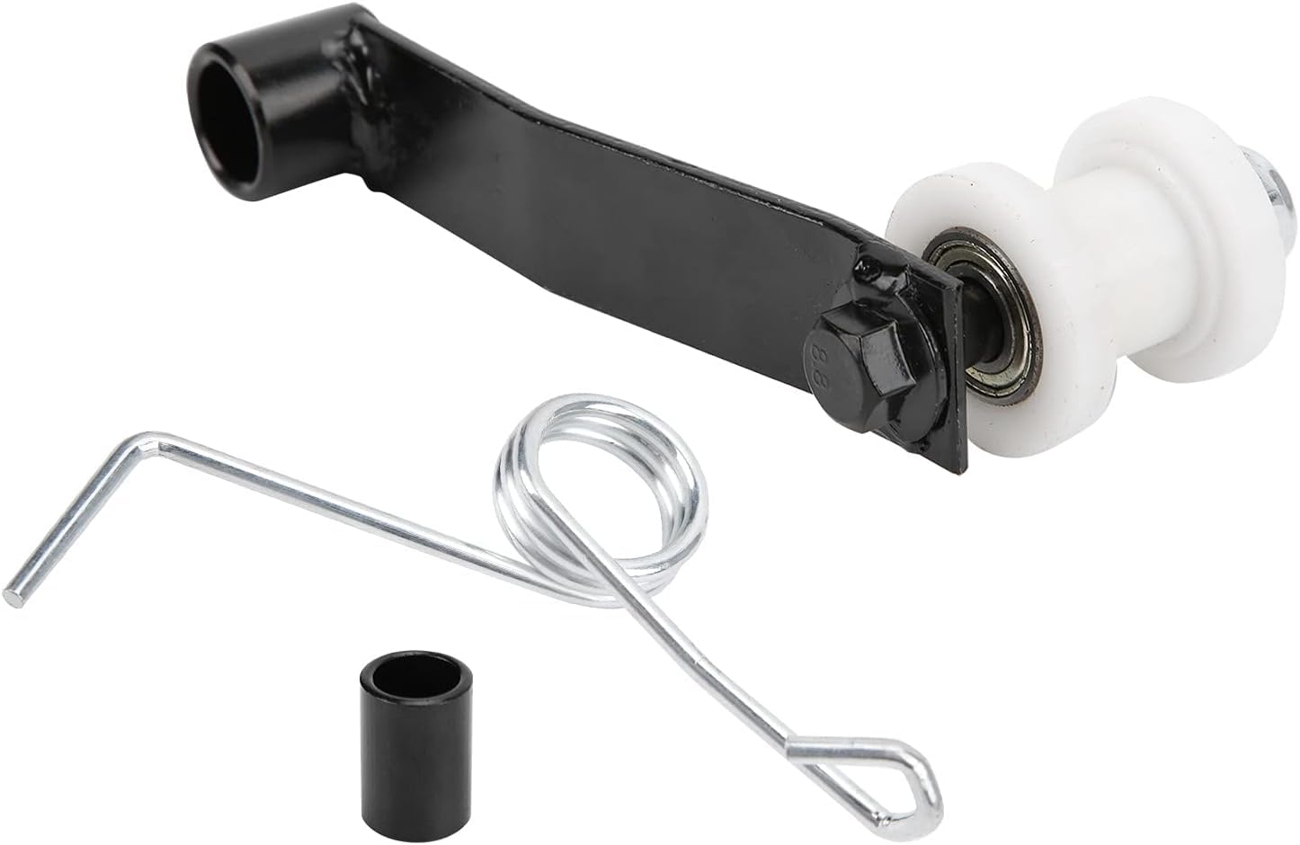 Aramox Tendeur de Chaîne avec Ressort, Guide de Tendeur de Chaîne de Moto pour ATV Go Kart 110 125 150 200 250 420 428 530 Chaîne