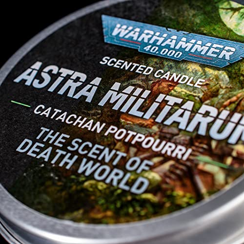 Warhammer 40.000: Astra Militarum Duftkerze in Gedenkdose, perfektes Warhammer-Geschenk, 22 Stunden Brenndauer – Bild 3
