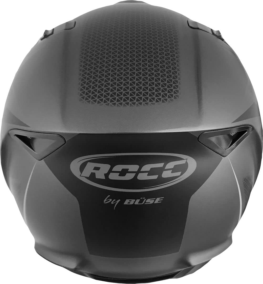 ROCC 981 Kask szcz?kowy (czarny matowy/szary, M (57/58))