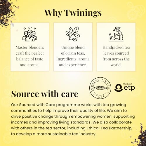 Image of Twinings Earl Grey Tea-10 Teabags, Premium Black Tea, 20 Gram