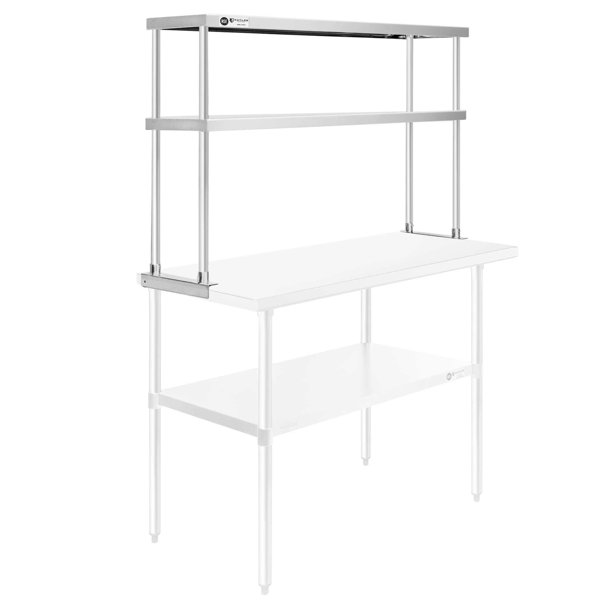 KUTLER Stainless Steel Double Overshelf 60