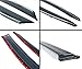VIP Clip-ON Type Window Visor Rain Guard with Chrome Trim Compatible with 2016-2022 Lexus RX350 RX450H