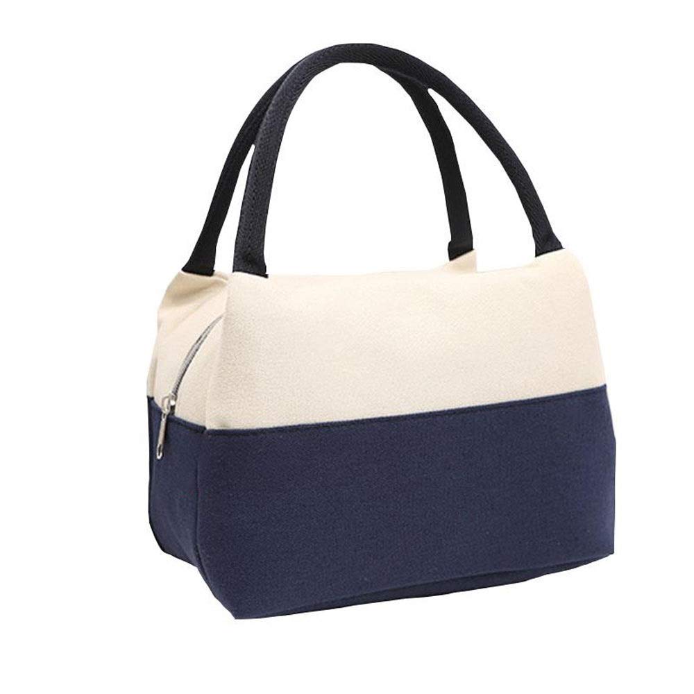 Bolsas de Almuerzo Bolsa de Almuerzo Lona Picnic Viaje Oficina Escuela A Prueba de Fugas con asa Aislamiento térmico portátil Bolsa de Almuerzo de Gran Capacidad