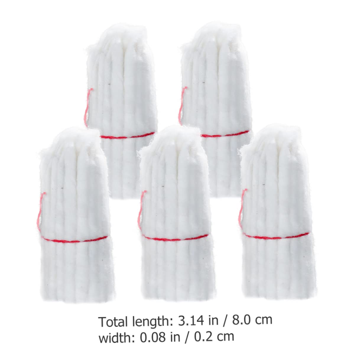 VILLCASE 25 STK Gheedocht flachdocht Butterlampendocht Dochte für Opferlampen Baumwolldocht haushaltskerzen DIY kerzendochte ersatz dochte für DIY butterlampe Baumwolle Weiß