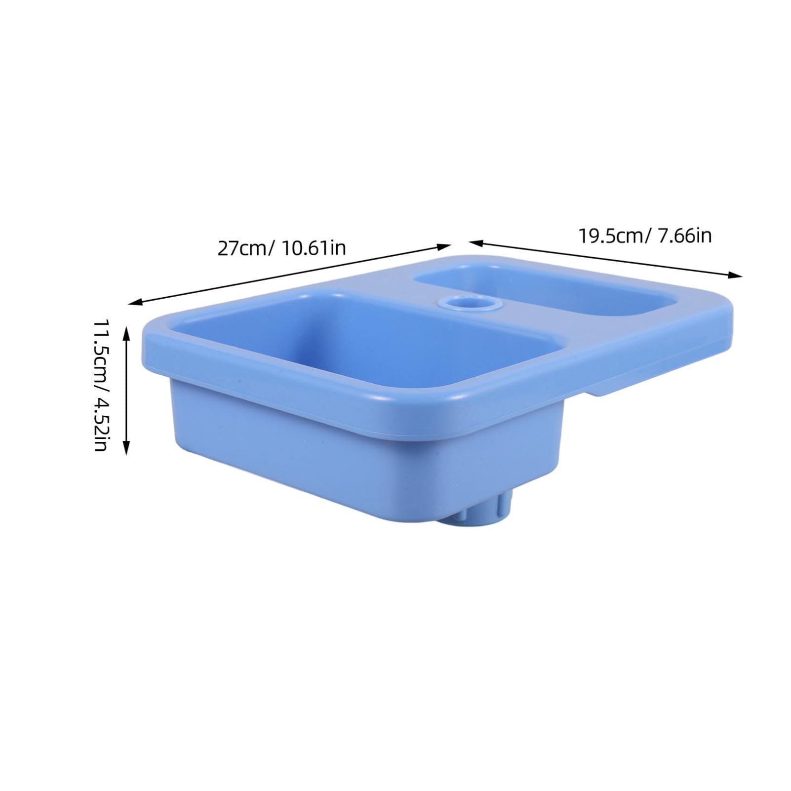 MUCKLILY Pole Tray Plate Drip Stand Tray Storage Plate for Tray Detachable Drip Stand Plate Hospital Tray Support Dining Blue Plastic