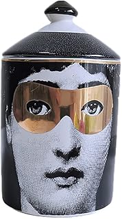 QHKYT Lina Cavalieri ceramiczny słoik do aromaterapii, pojemnik na pióro do fornaze, ceramiczny słoik do przechowywania, mini wazon, taca na świece, dekoracyjne butelki do domu, słoiki dekoracyjne (A12)