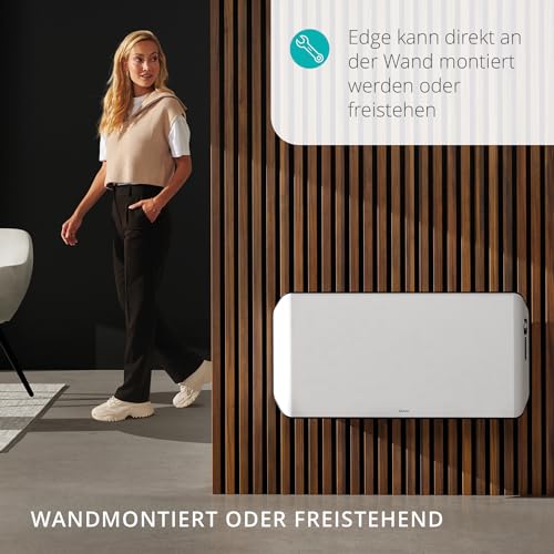 Duux Edge Smart 1500W Elektroheizung Energiesparend- Elektro Konvektor Heizung Elektrisch- Heizlüfter Badezimmer- Heizkörper mit Thermostat- Elektrische Heizgeräte für Räume bis zu 20m²- Weiß-5