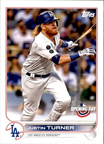 2022 Topps Opening Day 22 Justin Turner Los Angeles Dodgers MLB Baseball Trading Card