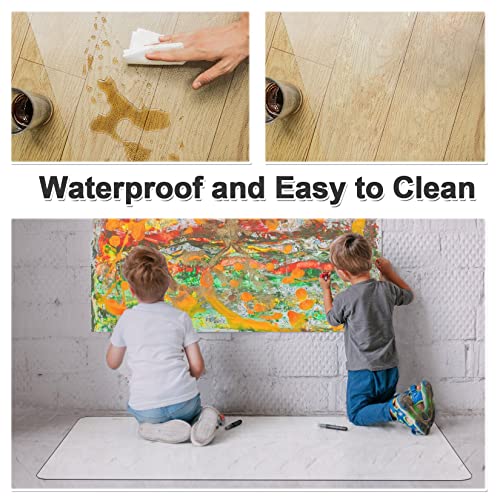 100Pointone Chair Mat For Hard Floors Clear, 53'' X 45'' Transparent Office Mats For Hardwood Floor, Plastic Desk Floor Mat Protector Wood Tile Floor For Office & Home - Rectangle #TOP4
