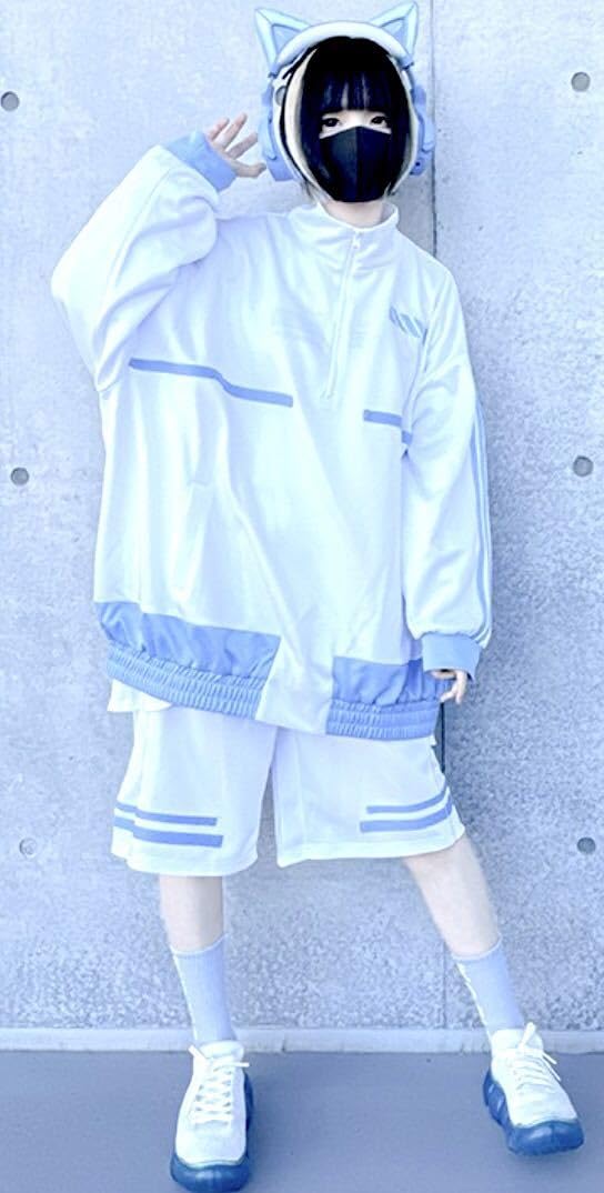 Amazon.co.jp: ぬた。 プルオーバー トップスのみ 白 Mサイズ サイバー