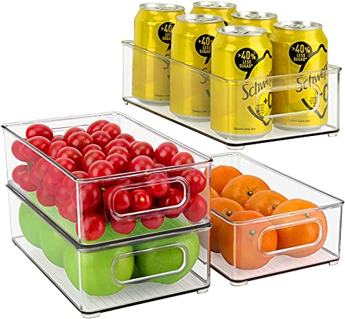clear plastic pantry bins