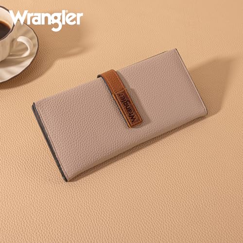 Montana West X Wrangler Slim Womens Wallet Bifold Long Wallet Card Organizers Ladies Minimalist Wallets wtih Zipper Pocket4