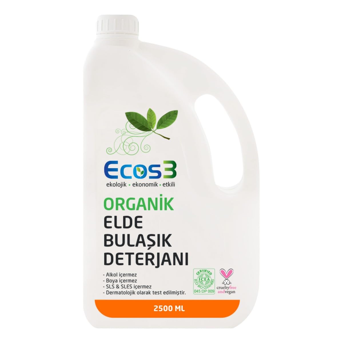 Ecos3 Organik Elde Bulaşik Deterjani (2500 Ml) 1 Paket(1 x 2500 ml)