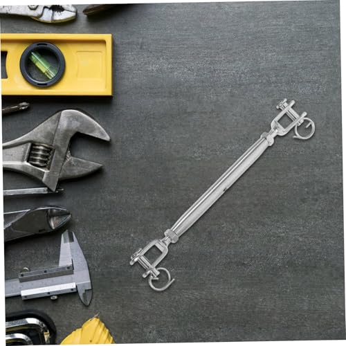 2pcs Turnbuckles de cuerpo cerrado con diseño Quijada y Quijada para tensión de cables de acero inoxidable resistentes a la corrosión para tensar cuerdas y cables miniatura 6