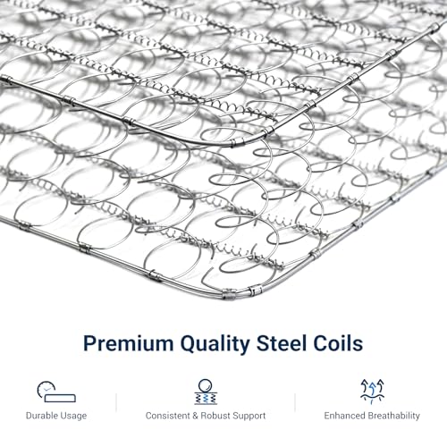 Image of Avenco Queen Mattress 8 Inch in a Box, Queen Size Medium Plush Mattresses with Spring Smarts Coil Hybrid Colchones for Pressure Relief, CertiPUR-US Certified
