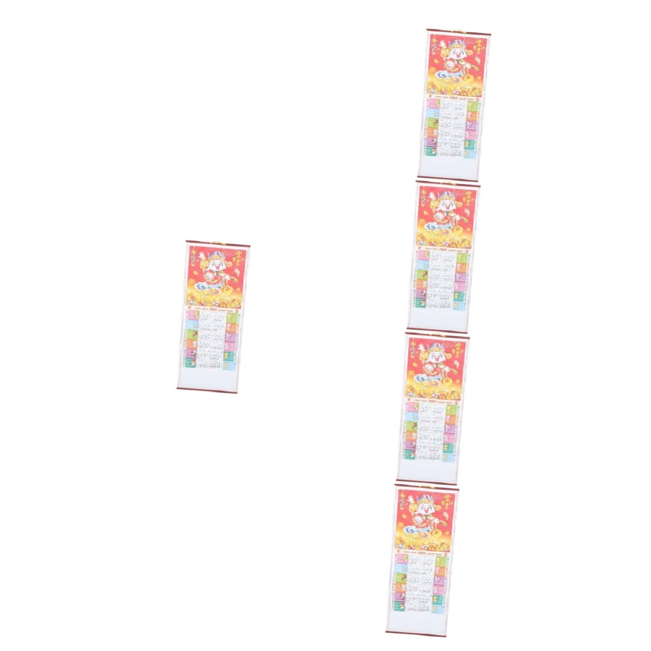 Lurrose 5stücke Traditioneller Chinesischer Wandkalender Eleganter Für Und Büro Hochwertiger Druck Kompakte Für Neue Jahr