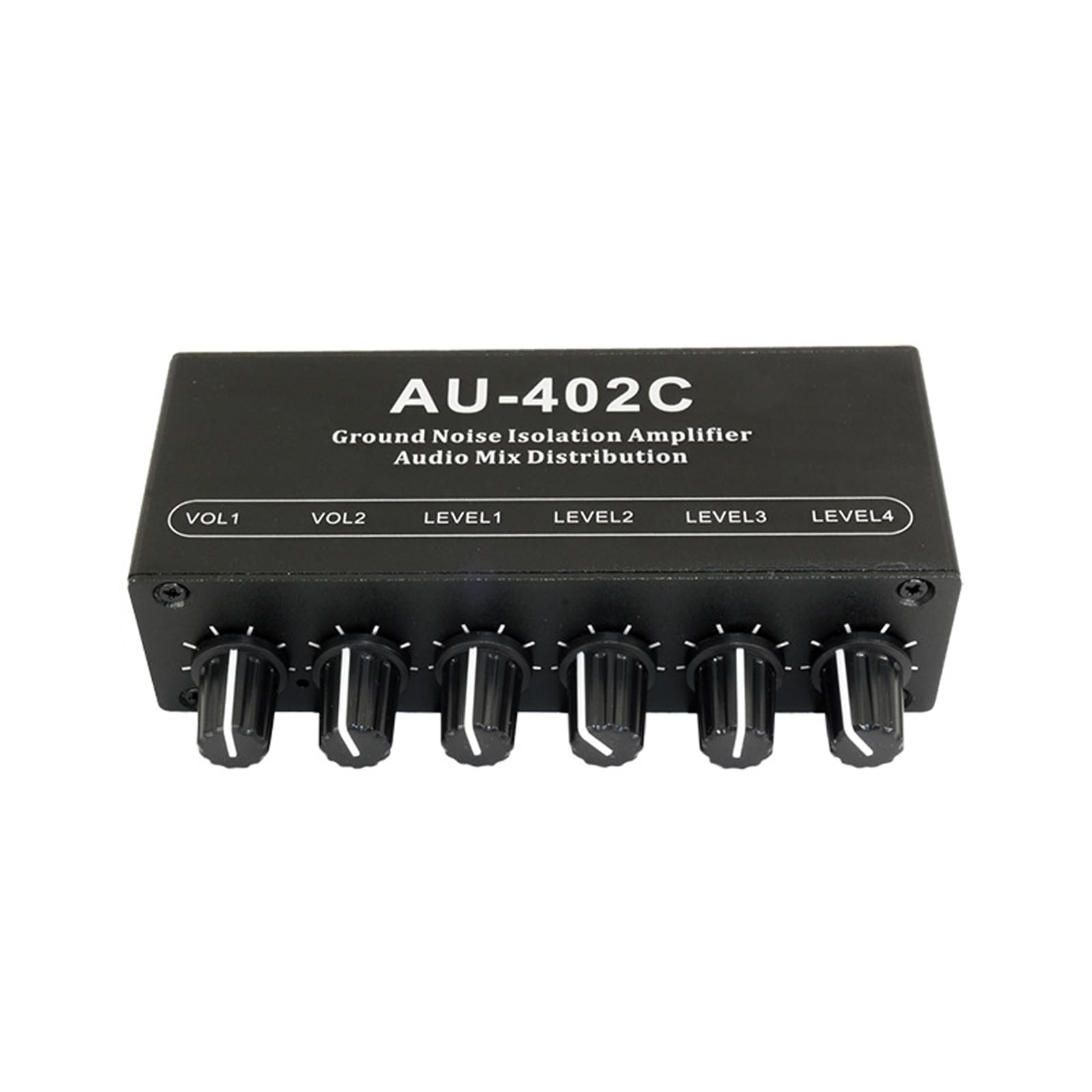 Mezclador de sonido estéreo portátil con control de canal independiente reducciones efectivas de ruido DC5v-12v alimentación control de volumen independiente