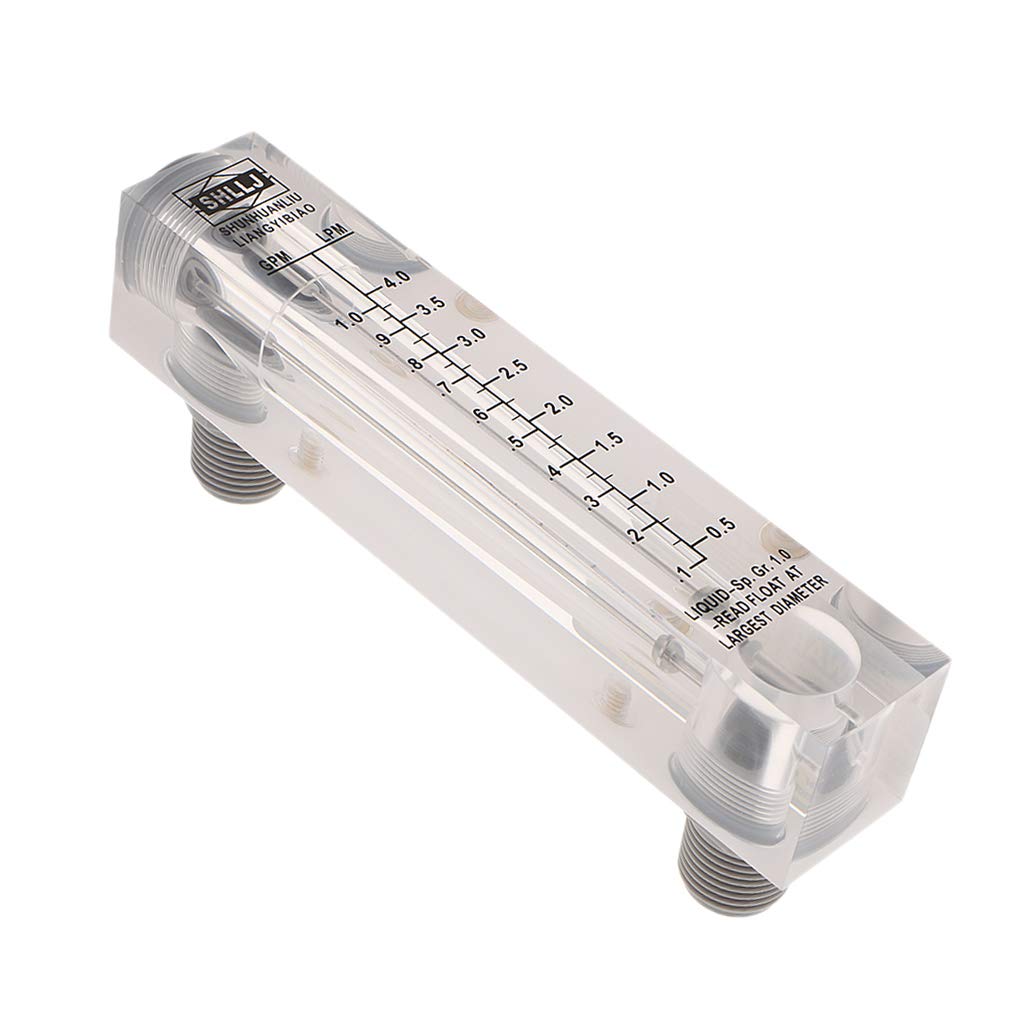 Perfeclan Acryl Tube Wasser schwebekörper-Durchflussmesser LZM-15 Liquid, 0,1-1 GPM / 0,5-4,0 LPM