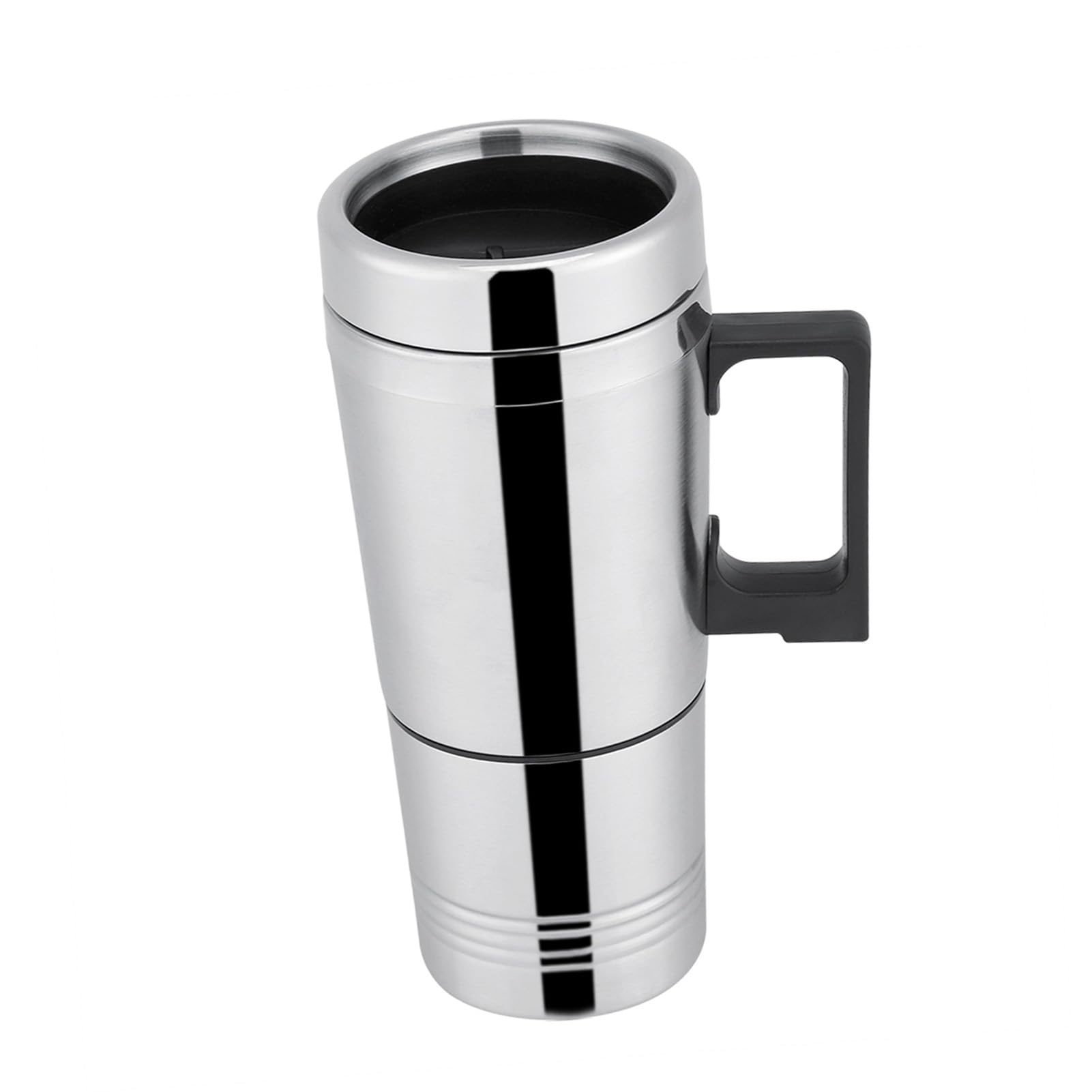 Taza de calefacción para automóvil, 12V/24V 10.1 fl oz para coche, eléctrico, café, té, tazas de agua, calentador de botellas de viaje de acero inoxidable, tazas 9