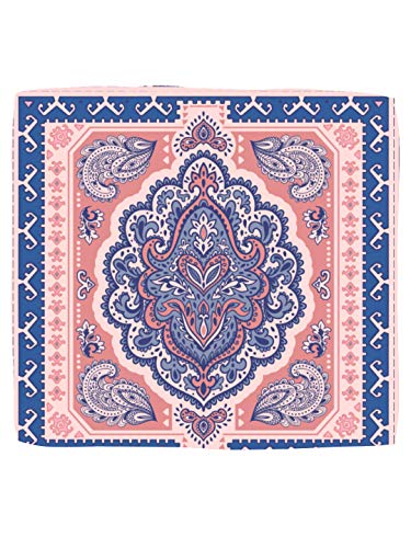 Image of BLACKSMITH Paisley and Floral Printed Italian Pocket Square for Men and Boys, for traditional Indian Wear like Bandhgala and Modi Jacket