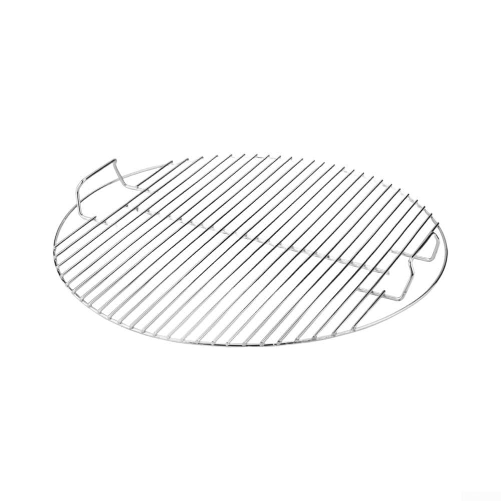 Stainless Steel Cooking Grate Round 54.5cm for Weber Kettle Grill 57cm Charcoal BBQ Replacement Grate Rust for proof Outdoor Picnic(30cm (with Handle))