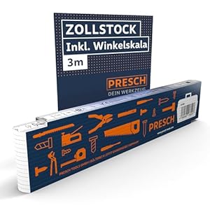 Presch 3m Zollstock 10195 mit Winkelskala