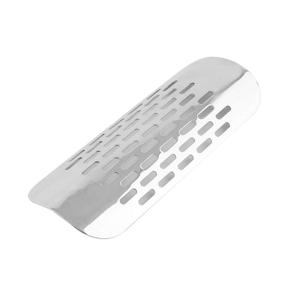 Cubierta del escudo térmico del escape del silenciador del tubo de escape de la motocicleta(plata)