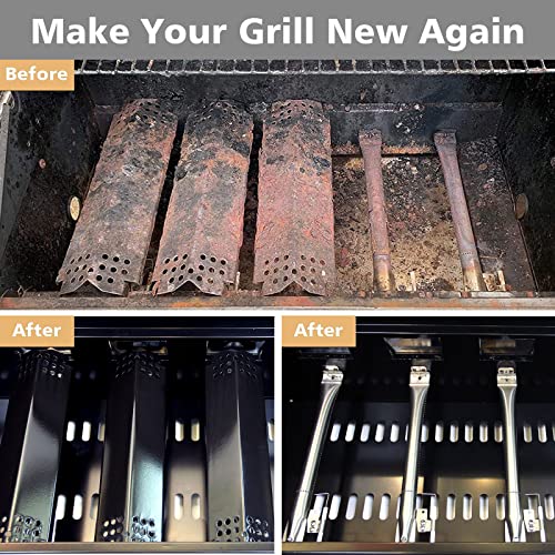 Barbqtime Burner Grill Replacement Parts For Nexgrill 720-0898, 6 Burner Replacement Kit 30 Pcs Grill Flame Tamers & Igniters & 14.88" Burners Replacement For Nexgrill #TOP6