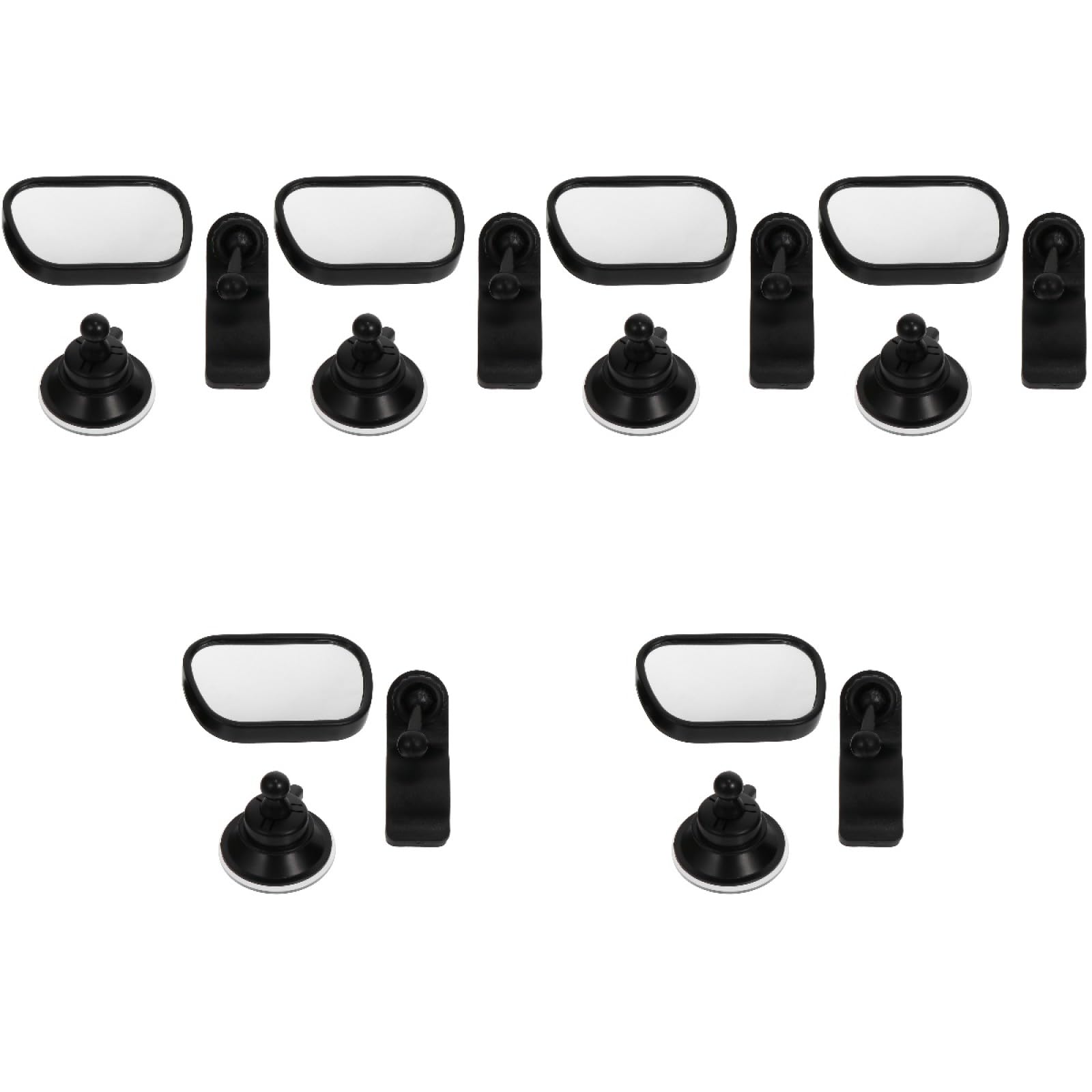 Yardwe 6 Ensembles Rétroviseur Voiture Incassable pour Siège Arrière Miroir Garçon Fille Sécurisé avec Fixation Clip Observation Garçon Fille et Durable Installation Facile