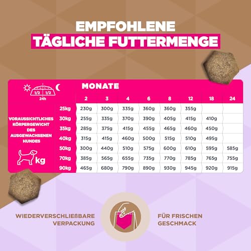 Eukanuba Welpenfutter getreidefrei mit Fisch für große Rassen, Premium Trockenfutter ohne Getreide für Junior Hunde, 12 kg