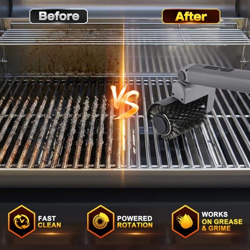 50% Off Electric BBQ Grill Brush Cordless, Rechargeable