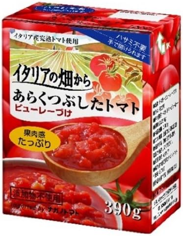 Amazon ナガノトマト イタリアの畑から あらくつぶしたトマトピューレ 390g 3個 ナガノトマト たれ 料理ソース 通販