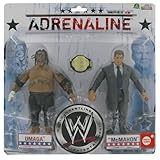 Nécessite des piles : Non Giochi Preziosi - 4393 - Figurine - WWE - Blister 2 Figurines - Umaga + Mc Mahon