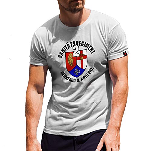 T-shirt Sanity regiment 30793 coton blanc coupe Small