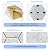 SHJADE Self-Adhesive Acoustic Panels, 12 Pcs 12" X 10" X 0.4" Sound Absorbing Panels, High Density Hexagon Acoustical Wall Padding(Silver Grey)