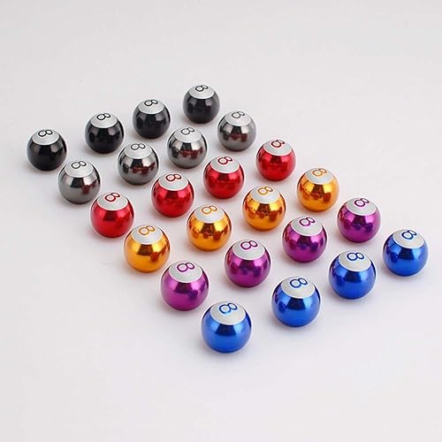 Miniatura 4 de 4 tapas de vástago de válvula, divertidas cubiertas esféricas de aleación de aluminio para válvulas de neumáticos de automóvil, resistentes a la