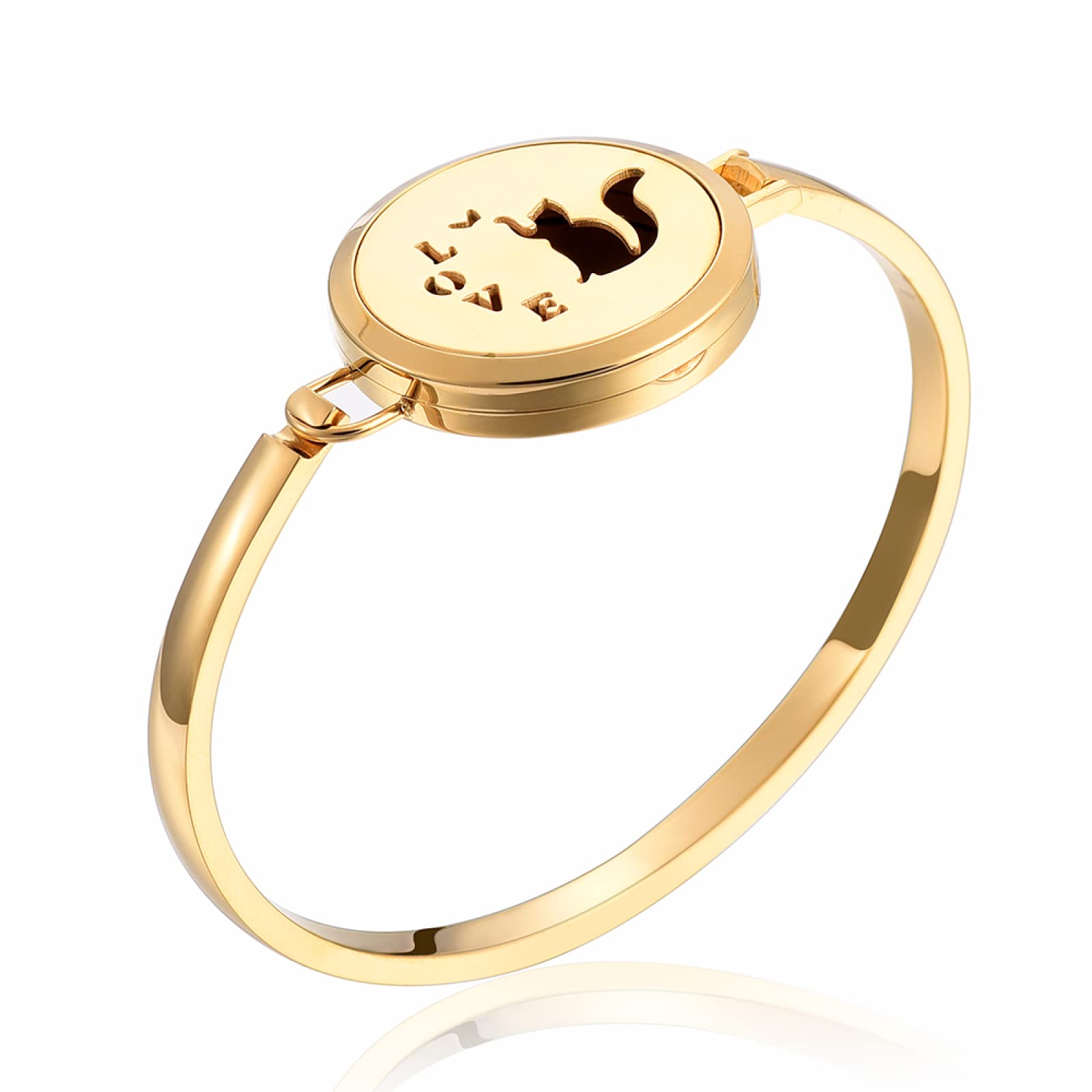 Diffuseur d'arôme coffret bracelet locket antique avec 3 tampons idée cadeau