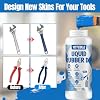 Rubber Dip for Tools, Plastic Dip Blue Peelable Insulation & Anti-Slip, with Brush and Gloves, Waterproof Tool Handle Dip Coating for Pliers Handles and Jewelry Tools DIY Craft Machine Parts, 150g