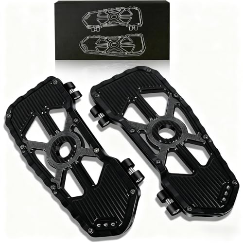 VPZMT Front Driver Floorboards Footpegs for Harley Touring Road King/Road Glide/Street Glide/Electra Glide/CVO Tri Glide 1999-2025 & Softail Fat Boy/Fat Bob/Heritage Classic/Low Rider 1986-2017