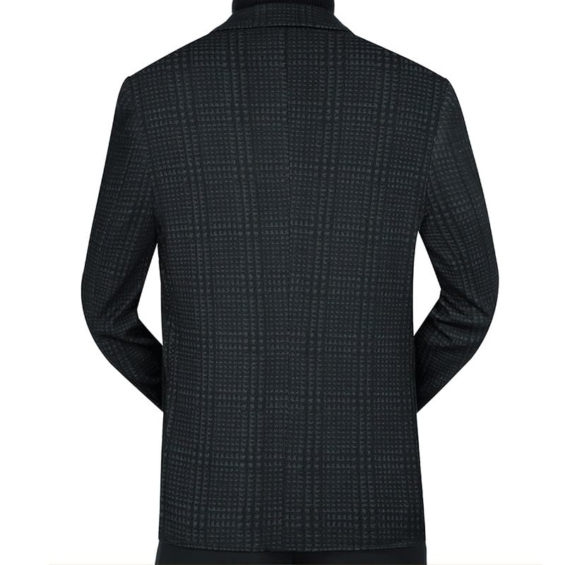 Mens Blue Black Suits Linen Casual Blazers Lightweight Linen Sport Coat Two Button Men Suit Jacket for Wedding Prom Party2