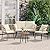 YITAHOME 4-Piece Wicker Patio Furniture Set, All-Weather Rattan Conversation Set, Outdoor Balcony Bistro Set with Loveseat Chairs Table Soft Cushions for Backyard, Pool, Deck, Garden - Beige