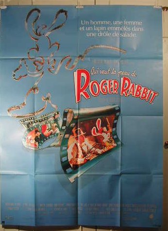 Roger Rabbits Affiche Vintage 116X158 Grand Format Poster Mural Film