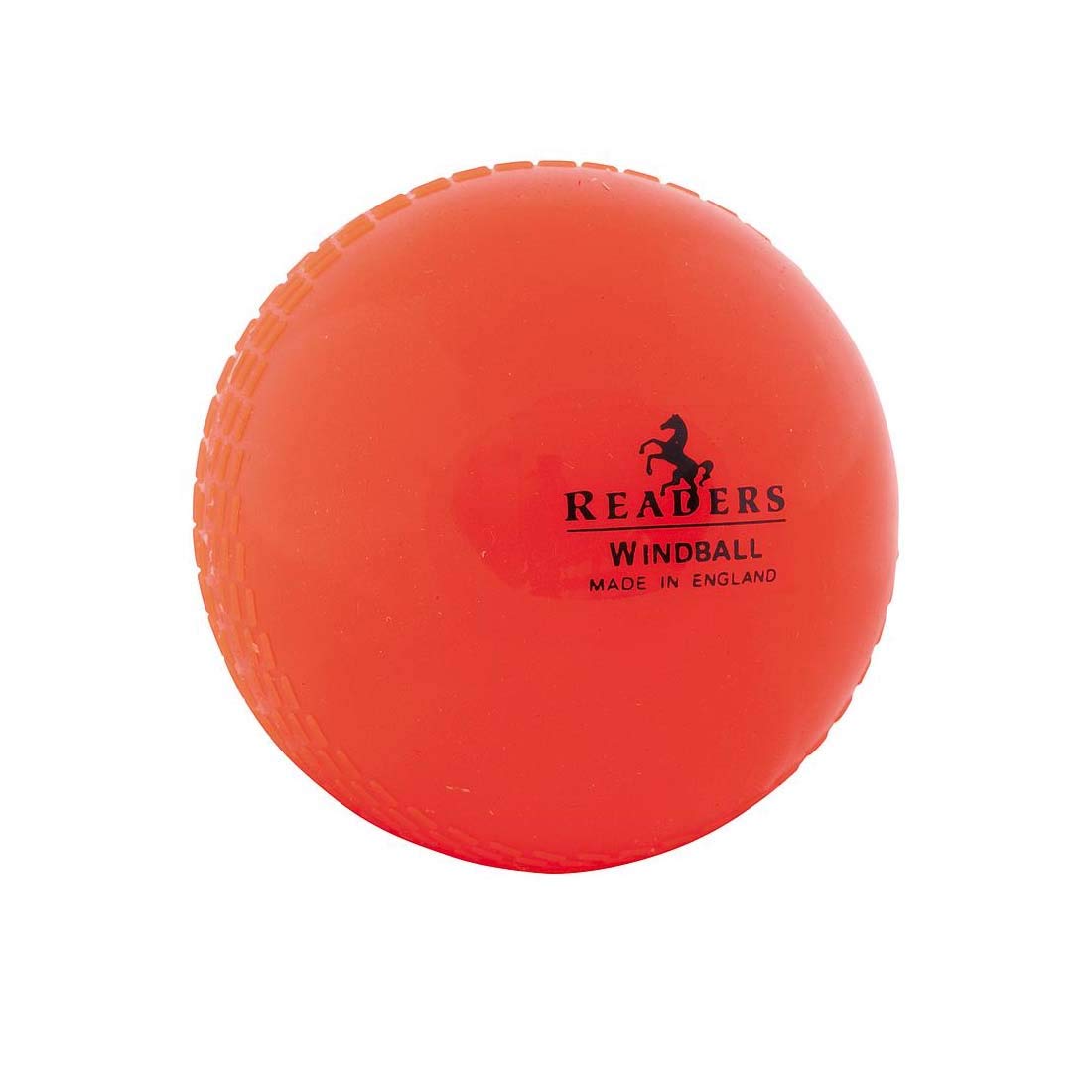 Readers Windball Cricket Ball, Orange - Senior & Junior