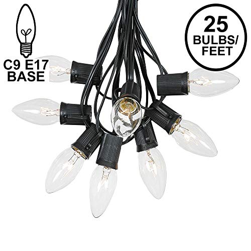 C9 Clear Christmas String Light Set - Outdoor Christmas Light String - Christmas