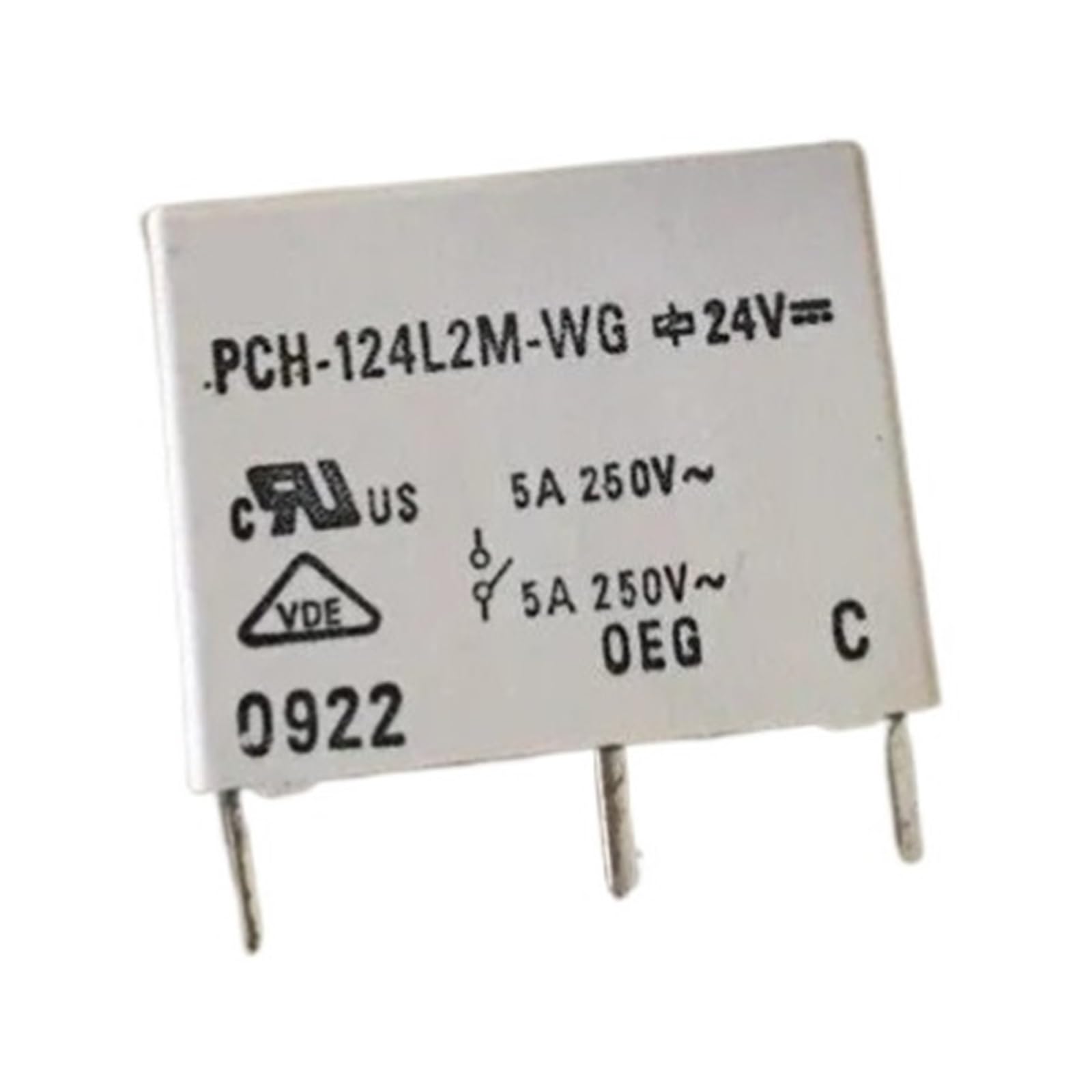 Relais PCH-124L2M-WG 24V de haute précision 4PIN