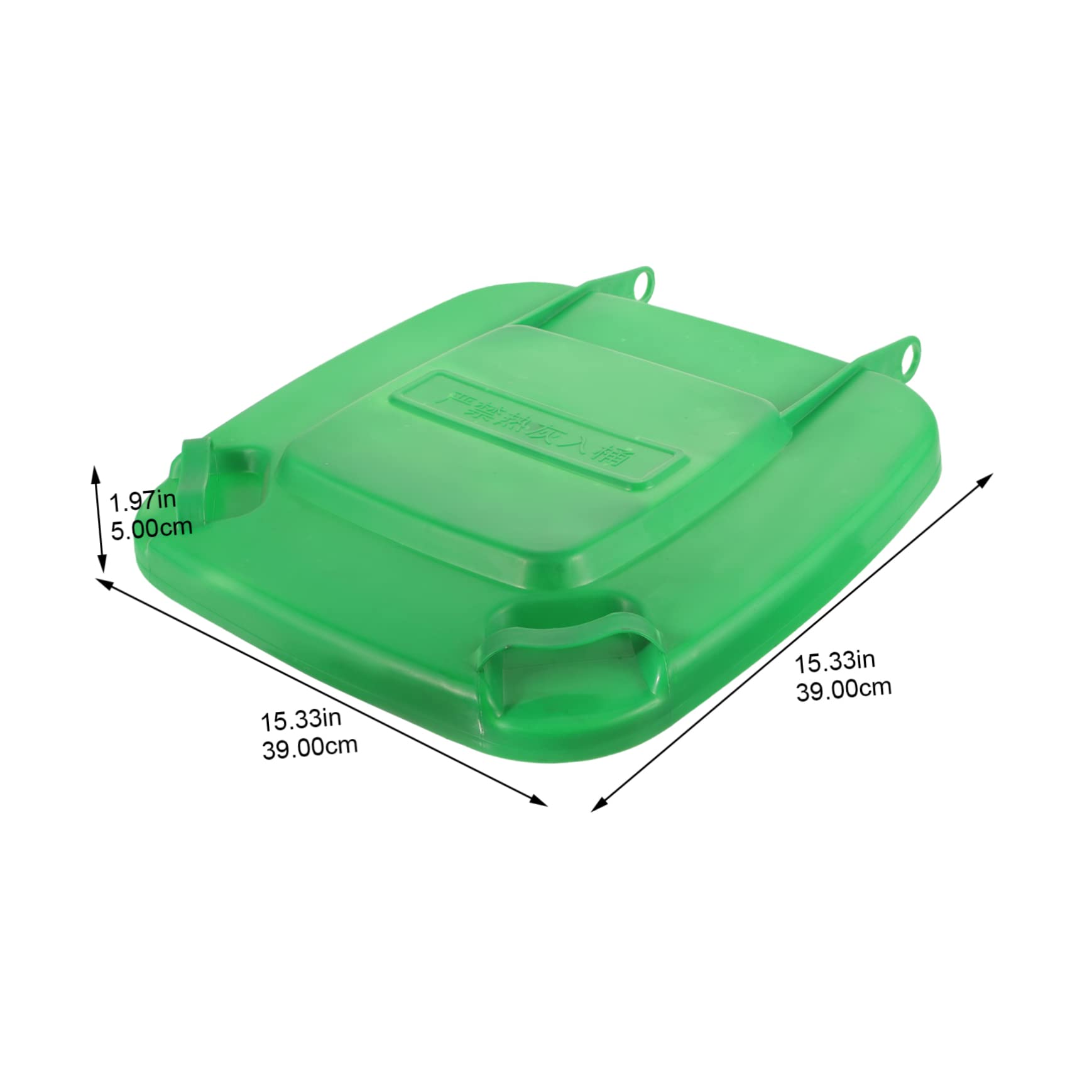 ibasenice Trash Can Lid Garbage Can Large Garbage Bin Lid Replacement Bin Disposal Rectangular Waste Outdoor Trashcan Blue Rubbish Trashcan Cover Small Outdoor Large Dustbin Plastic Green